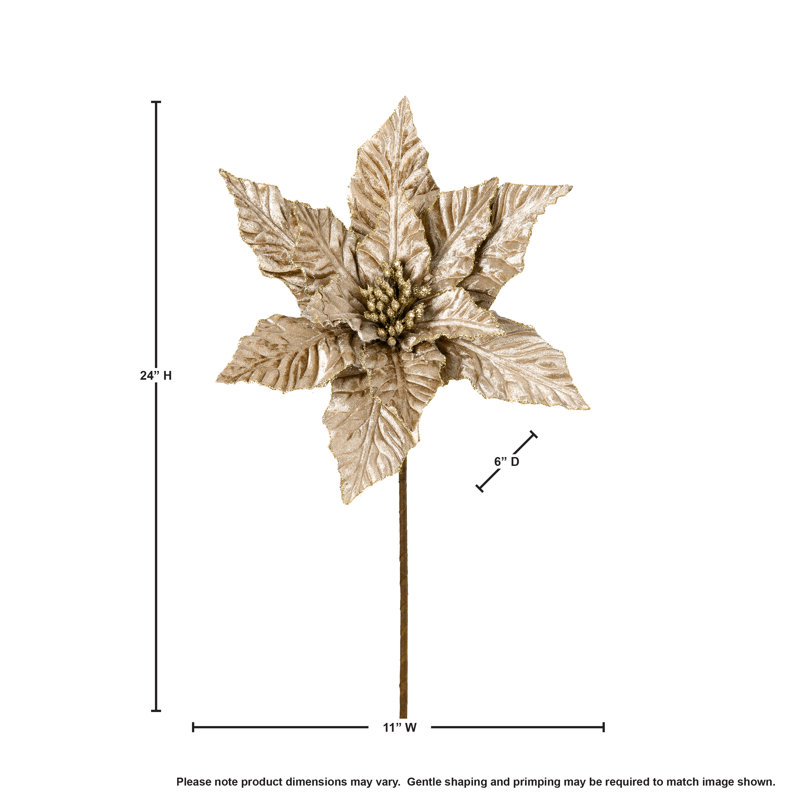 Tige de poinsettia 24 po