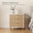 6-Drawer Dresser – Gold Handles, Natural Wood, Entryway or Closet-146651096