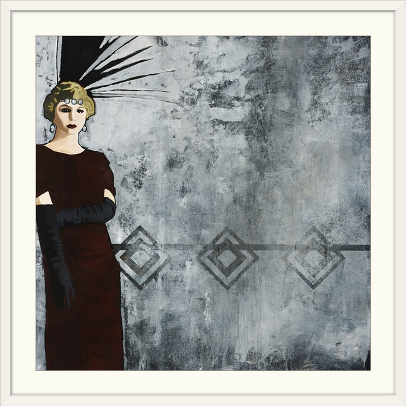 « film noir », reproduction sur toile, Encadré Blanc, 38" H x 38" lx 1" p