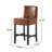 Upholstered Counter Stool With Solid Wood Frame,Set Of 2-1275093310