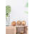 Raoul Decorative Teak Wood Balls, 6” Natural Brown Spheres for Tabletop, Mantel, Bowl, Tray, or Centerpiece Display 