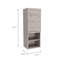 Armoire à pharmacie Milwaukee, deux tablettes, armoire à une porte, deux tablettes intérieures-1000355862