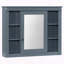 Pharmacie murale 35 x 28 pouces avec 6 tablettes ouvertes -85739990