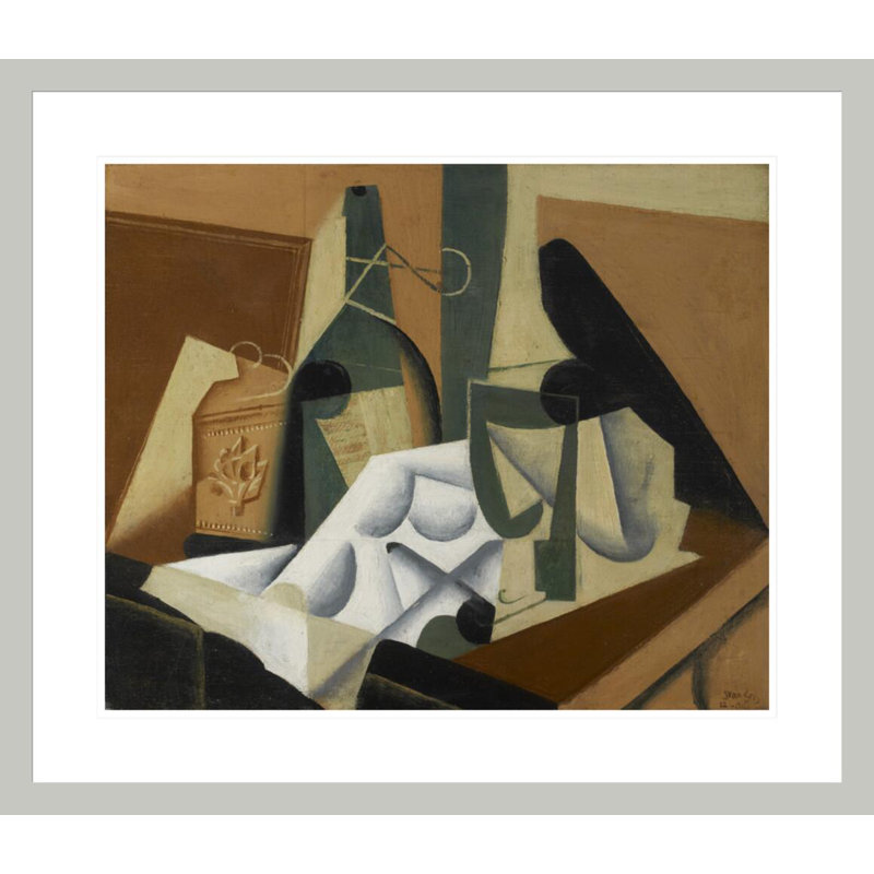 La nappe blanche par Juan Gris, impression giclée sur cadre, 33.5" H x 39.14" W
