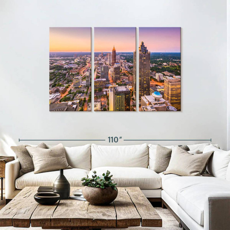 Nicci, Atlanta, horizon pastel, H 48 po x l 74 po