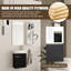 Ensemble de meuble-lavabo simple 16 po avec comptoir en céramique Derwent et support de rangement mural 12 po-4372100