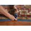 Tapis bleu Kazak à motif géométrique bleu 7 x 10