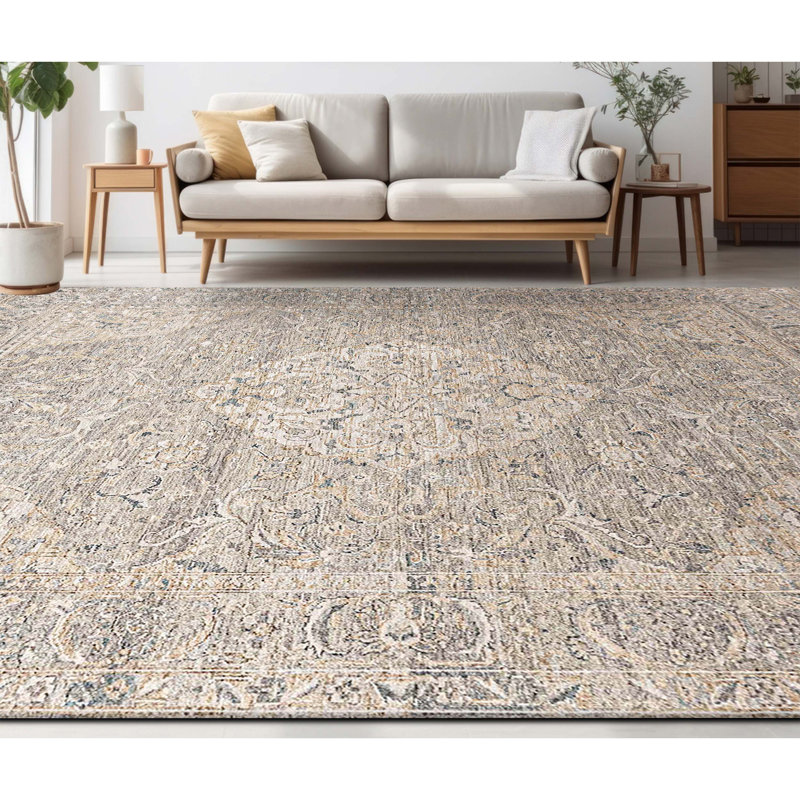 Handmade Silk and Wool Area Rug, Rectangle 5' x 8'