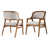 Beige Cushion/Walnut Frame selected