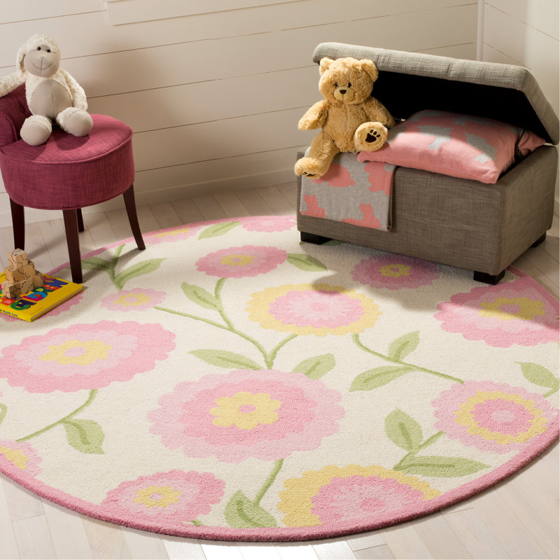 Claro Hand Tufted 80% Wool And 20% Cotton With Latex Rug, Round 6'