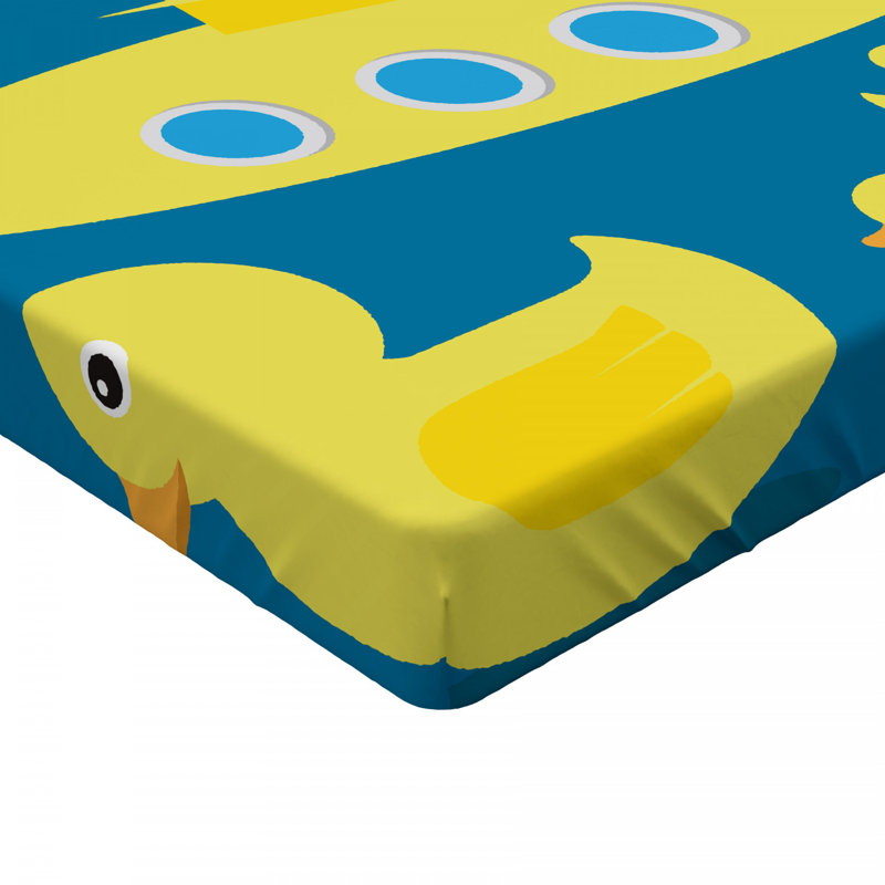 Rubber Duck Microfiber Fitted Sheet, Full Fitted Sheet