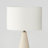 Brightech Nathaniel 20" Cement LED Table Lamp with Cream Cotton Drum Shade
