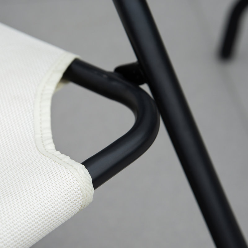 Outsunny Garden Rocking Chair, Cream White