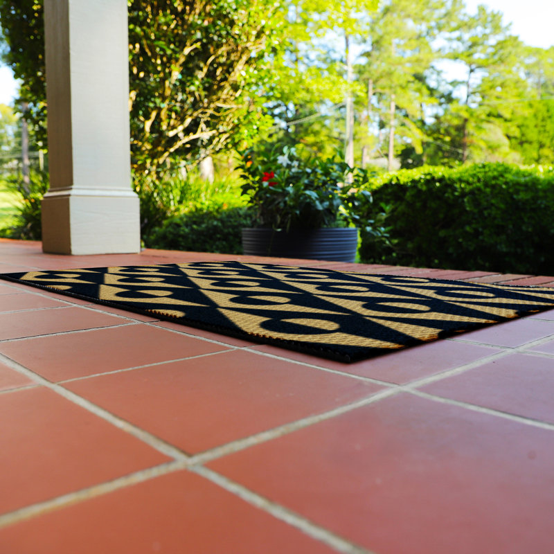 Neighburly Non-Slip Geometric Indoor/Outdoor Doormat