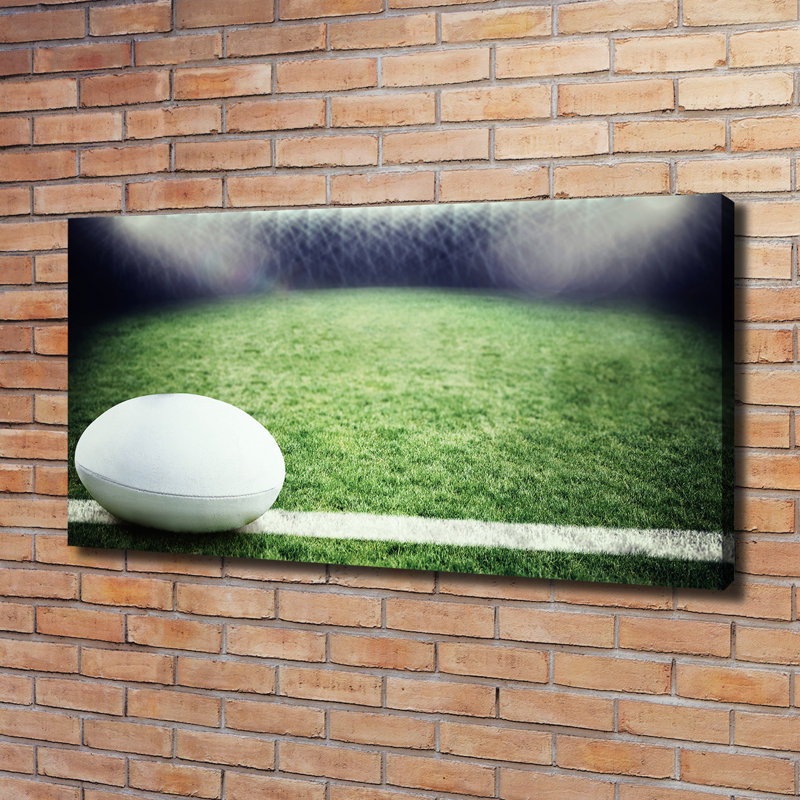 Rugby Ball - Wrapped Canvas Print