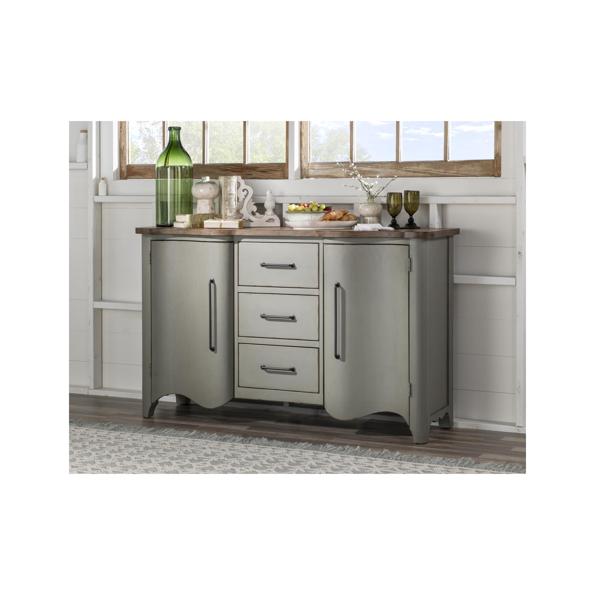Country Living 3-Drawer Accent Chest 3, White