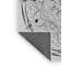 Tapis noir/blanc tissé à la machine-502890637