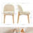 Mid-Century Linen Upholstered 19.3" Side Chair with Solid Wood Legs and Solid Back-360437006