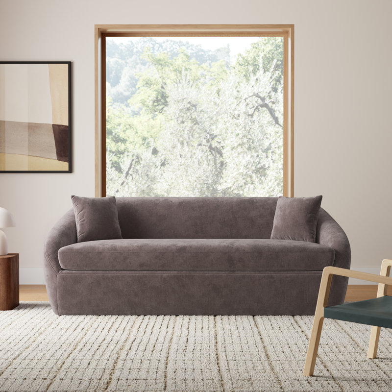 Stargazer Upholstered 81'' Sofa, Storm Performance Chenille