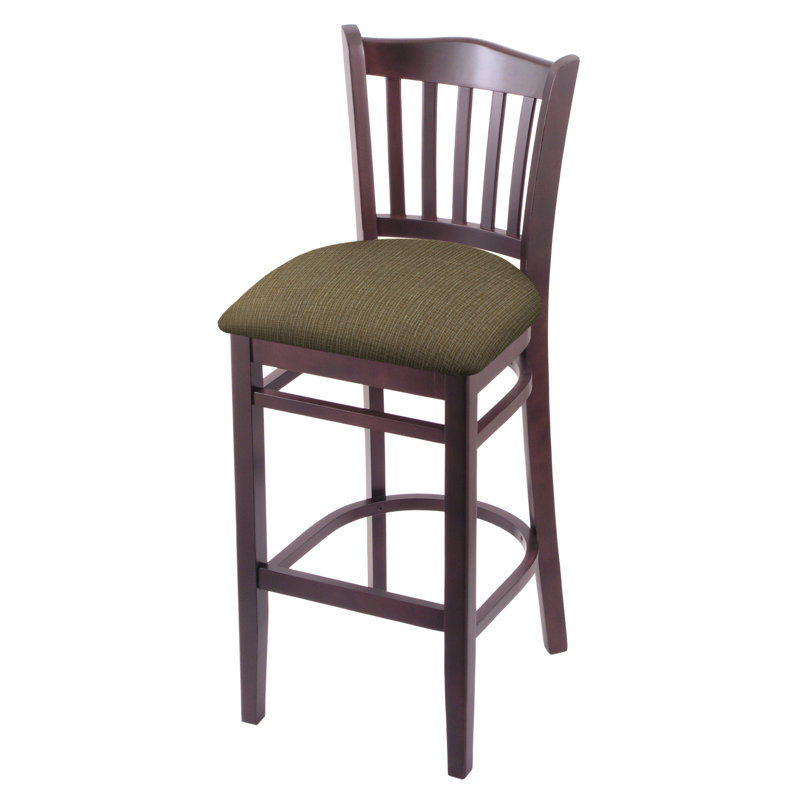 Tabouret de bar et de comptoir, Cerisier foncé, Liège graphique, Tabouret de comptoir (assise de 25 po de hauteur)