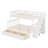 Stairway  Bunk Bed With Drawer, Storage And Guard Rail For Bedroom, Dorm, For Adults-1279282057