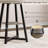 Round Dining Table, 47.2" Industrial Circle Kitchen Table with Sturdy Metal Pedestal Base-1079113983