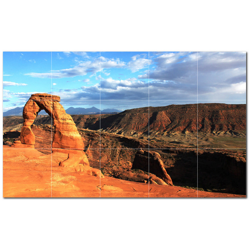 12'' x 12'' Satin Ceramic Decorative Mural