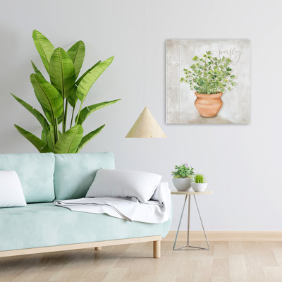 Art contemporain floral persil
