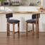 Tabouret rembourré avec structure en bois massif-508726523