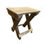 Rectangle Redwood Solid Wood Outdoor Side Table - 40 cm W 30 cm D