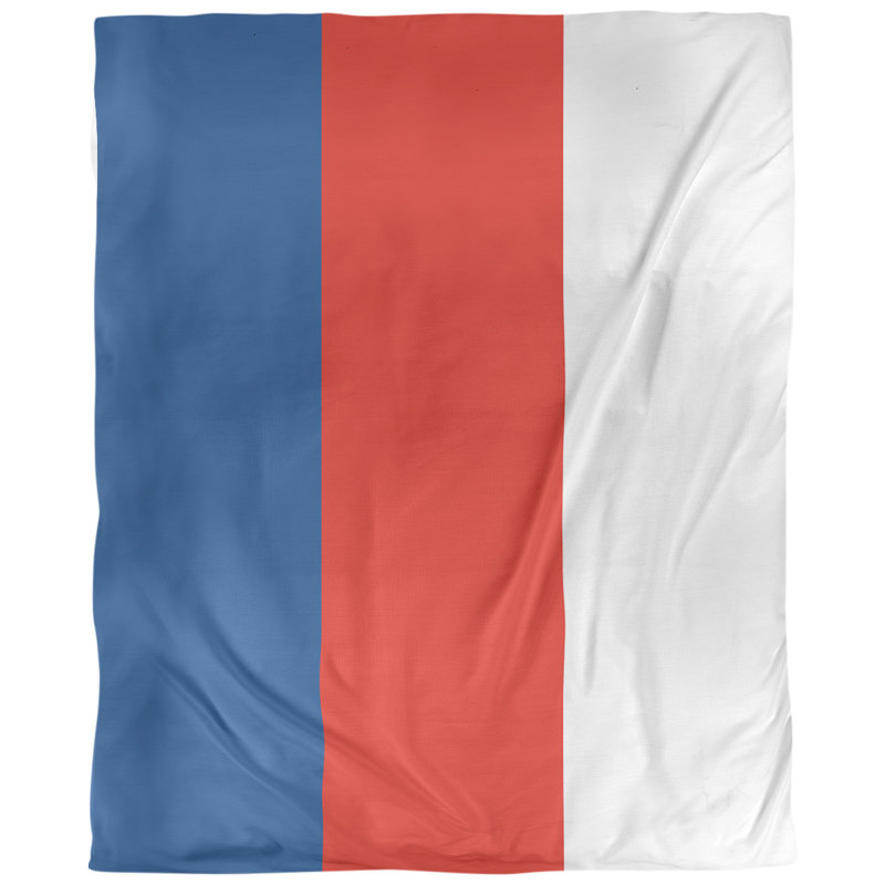 Tissu de baseball toronto, Bleu / Rouge / Blanc, l 36 po x L 54 po, Lin naturel paloma