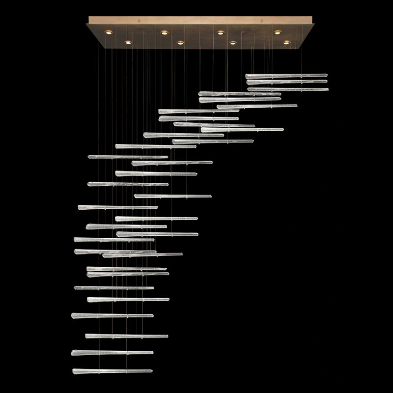 Elevate 8 - Light Pendant, Gold, Crystal Stardust Spires