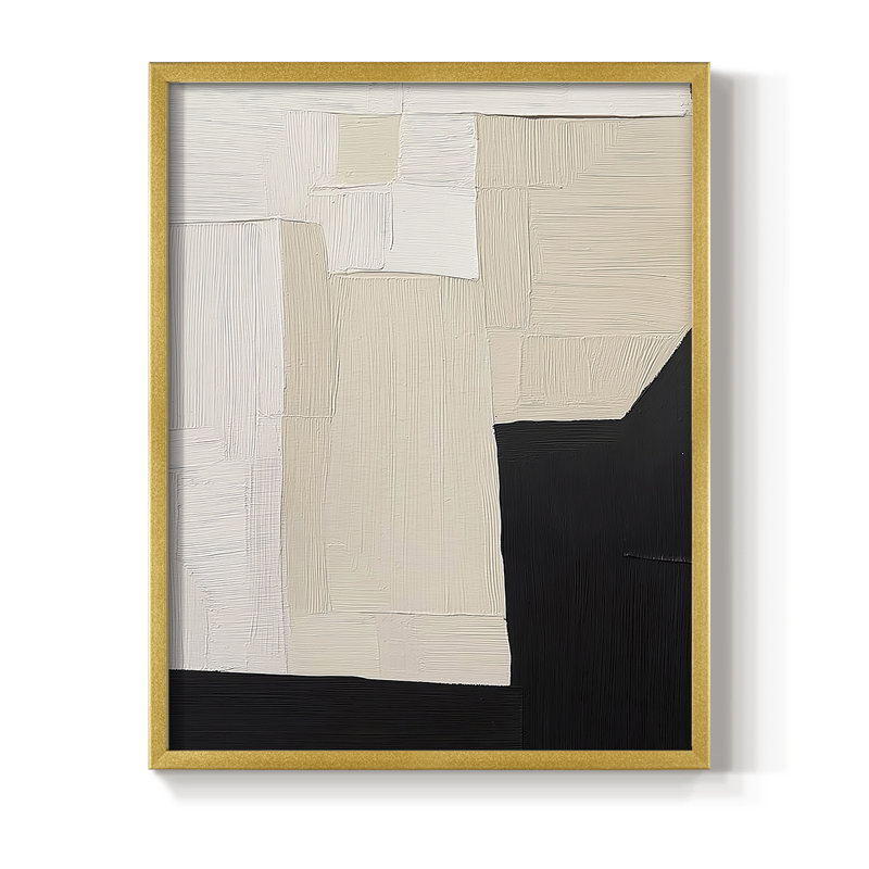 " ABSTRACT Series DCLVI " by J Paul, Gold, 11" H x 9" W