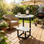 Table d'appoint ronde, table de chevet à 2 niveaux imitation marbre avec tablette de rangement, structure en métal noir, idéale pour le salon ou la chambre, plateau de 40 cm, hauteur de 56 cm, montage facile