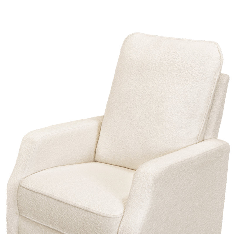 Lucas Pillowback Swivel Recliner, Cozy Cream