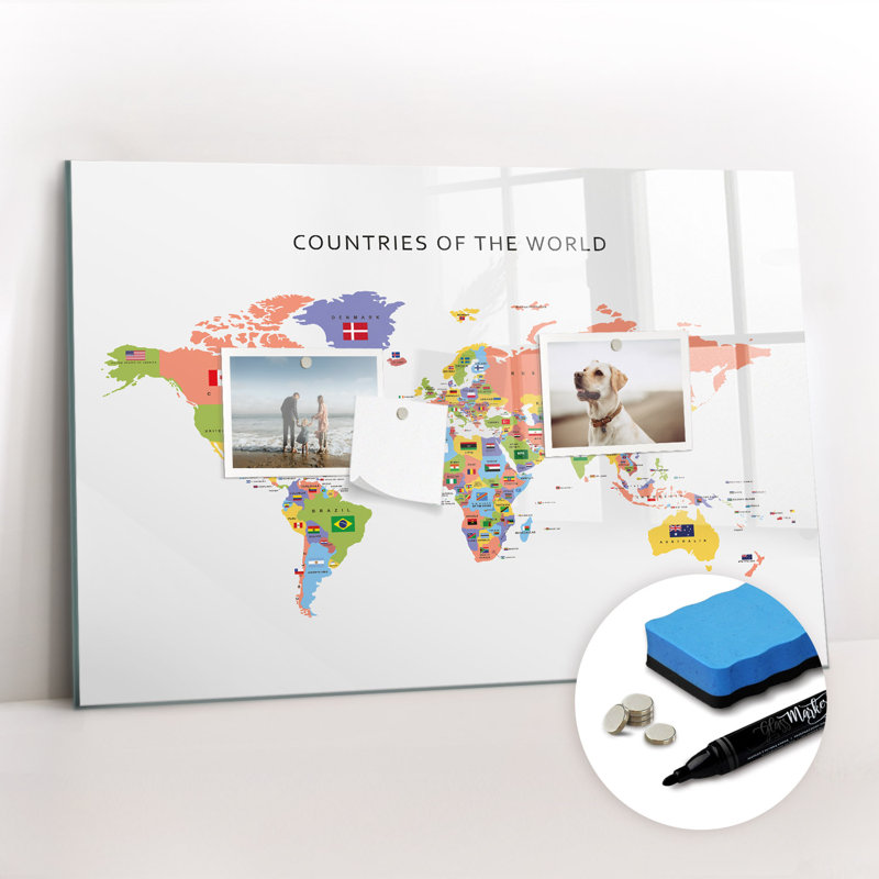 Magnetic Glass Dry Erase Board