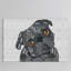Carlin noir, impression sur toile tendue-20179623-72688671-72688677