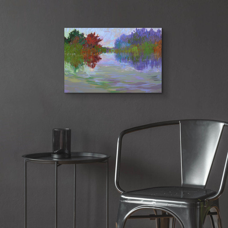 " Waterways VII " by Jane Schmidt, 16" H x 24" W