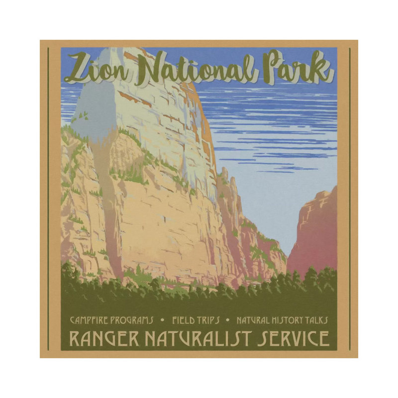 Zion National Park by Graffi*Tee Studios - Wrapped Canvas Print, 30.48 cm H x 30.48 cm W