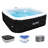 ALEKO Aleko 120 Volt 6 Person Plastic Square Inflatable Hot Tub-54548596