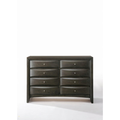 Commode 8 tiroirs avec glissement en douceur et construction durable pour le rangement, commode décorative pour le rangement