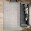 Tapis sable / argent en laine noué à la main-106953936