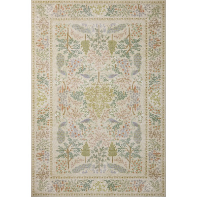 Rifle Paper Co. x Loloi Canopy Cream Floral Rug