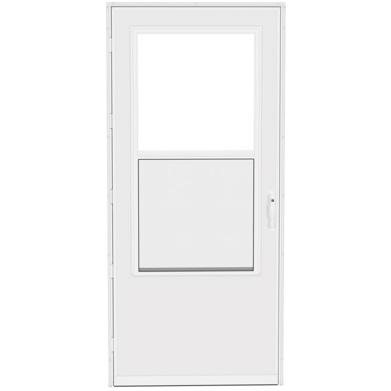 Porte de tempête avec poignée 20+ Series Midview, 36 po x 81 po, Blanc