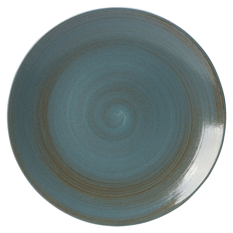 Studio Glaze Bone China Salad/Dessert Plate, Blue/Brown