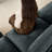 Armless Sofa Velvet-Grey