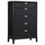 Berkeley Black Queen 4-Piece Bedroom Set-1333364608-1333364611