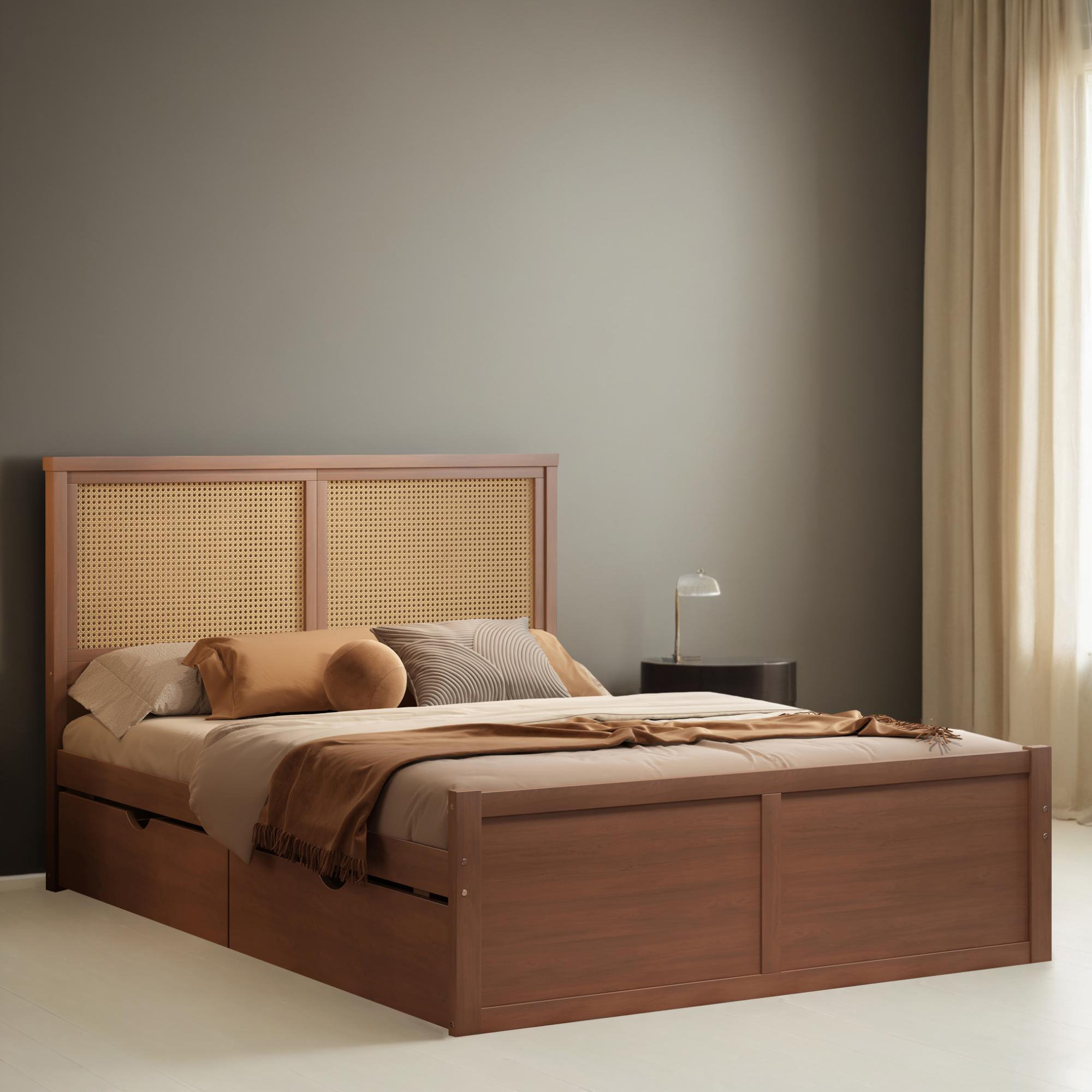 Bay Isle Home™ Platform Bed Frame with Drawers | Wayfair