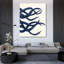 «Latitude Run® Fab Funky Gallery», art sur toile titrée: Octopus géant bleu, triptyque c-1566390087