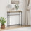 Console Table Old Wood Compact Simplistic